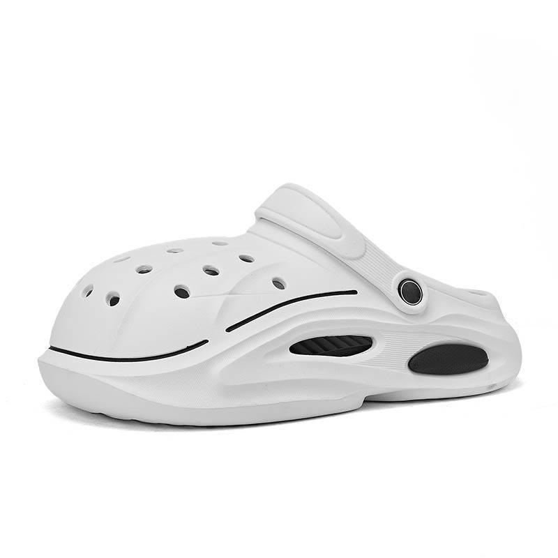 Men's summer new cool slippers non-slip, wear-resistant and deodorant thick-soled hole shoes wear casual fashion trend cool slippers