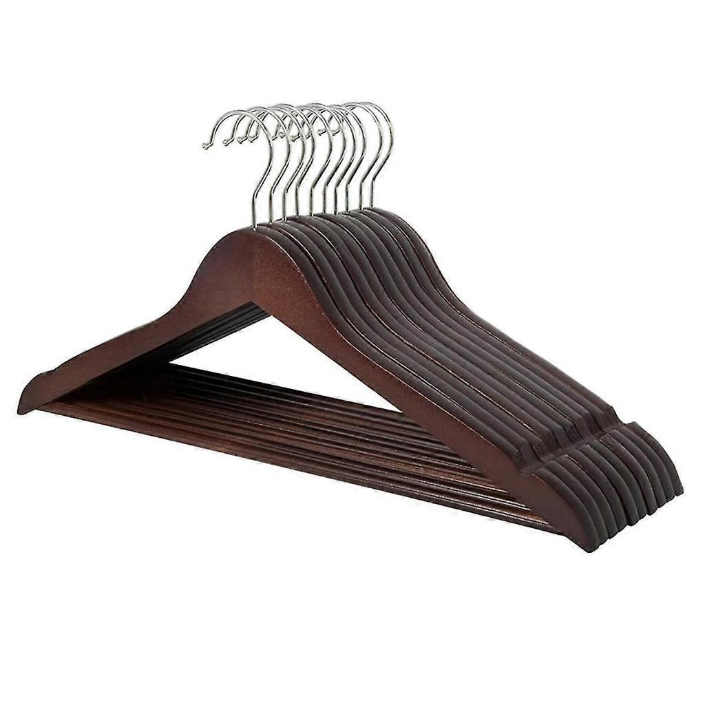 Solid Wood Clothes Hanger For Home Use, Basics Wood Suit Clothes Hanger Wooden Clothes Hanging Rack