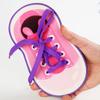 Wooden Shoe Tying Game Toy With Diy Fun For Kids Educational Play