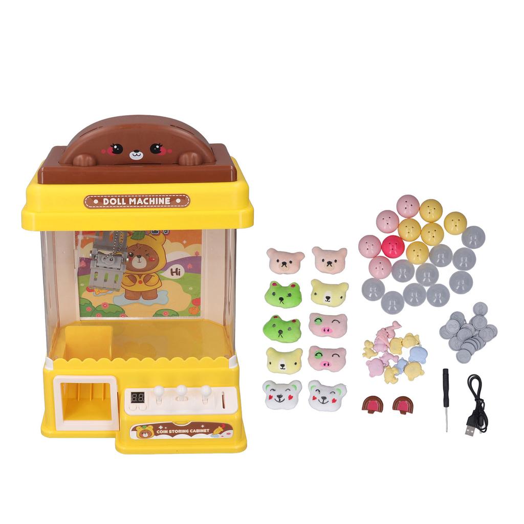 Electric Doll Machine Sound Timing Coin Operated Small Claw Grabber Machine for Family