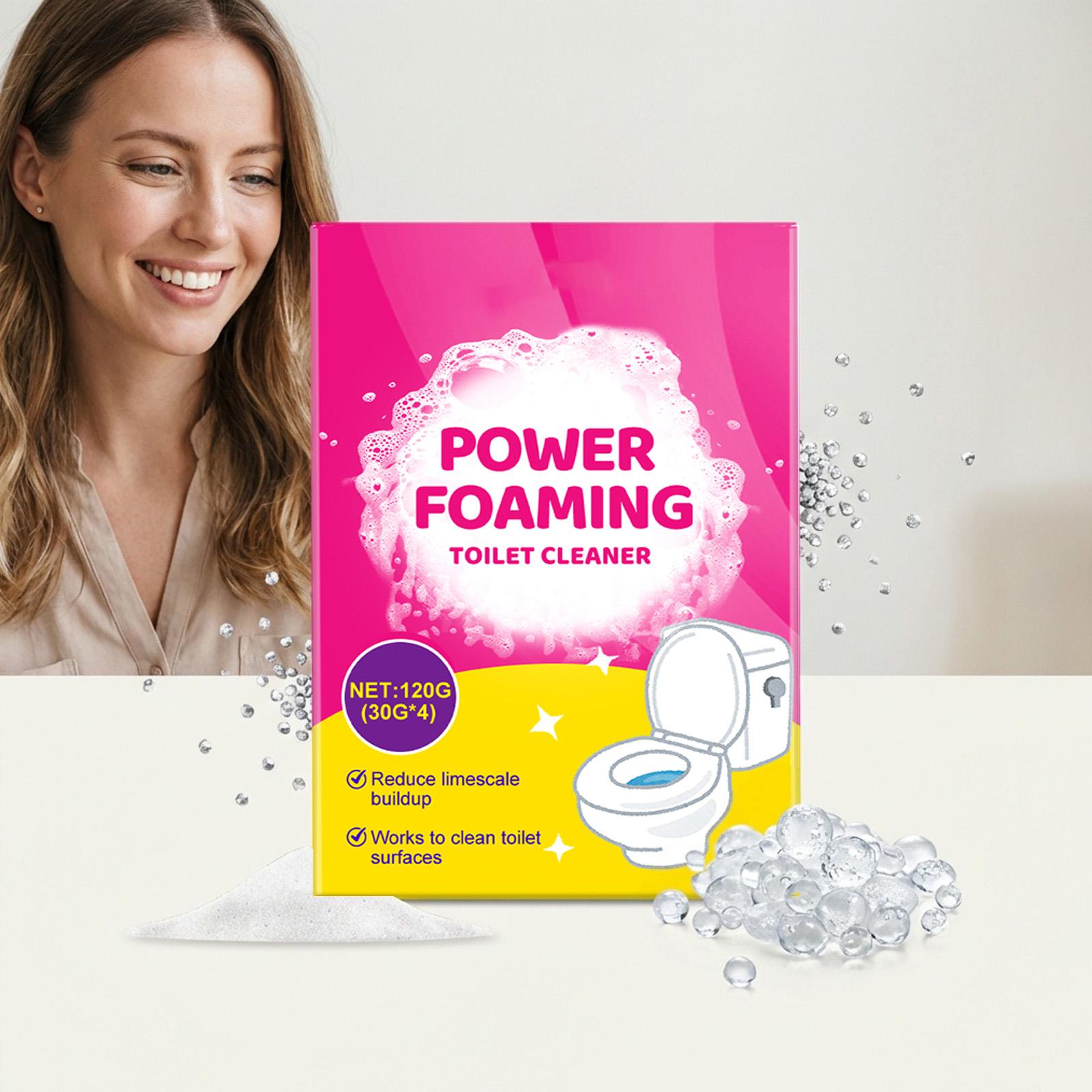 

Toilet Cleaning Powder Conveniently Toilet Odors, Reduces Scale Buildup, And Keeps The Porcelain Surface Clean And Fragrant. one size білий