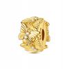 Modular Bead Safety Stopper Charm Gold S925 Butterfly Crystals