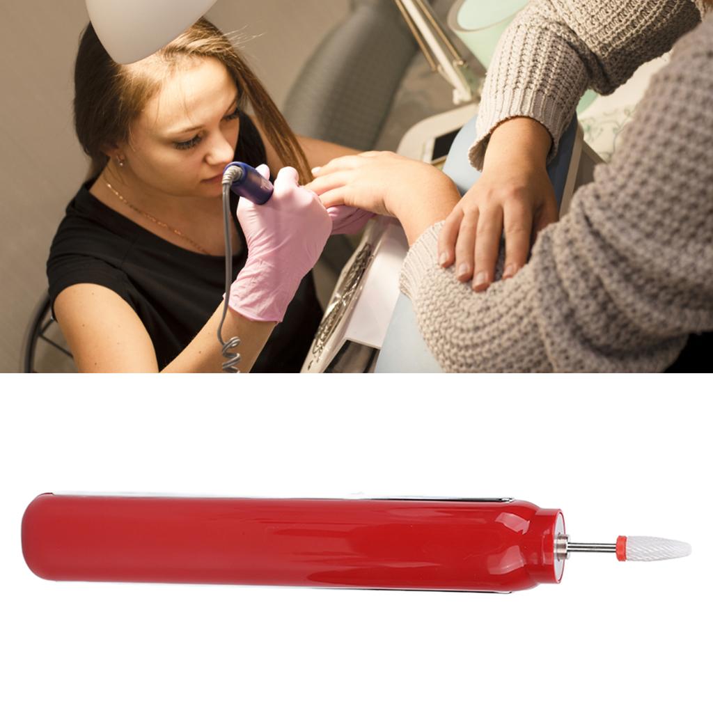 Nail Drill Machine USB Charging 3 Speeds Portable Electric Nail File Set with Light for Manicure Pedicure