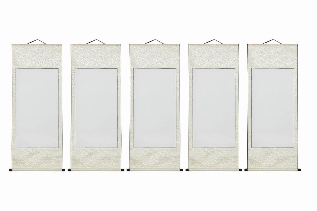 Pusty Zestaw Wiszących Zwojów Materiały do Japońskiej Kaligrafii Tuszem [17.] 2, Malarstwo, Malarstwo,