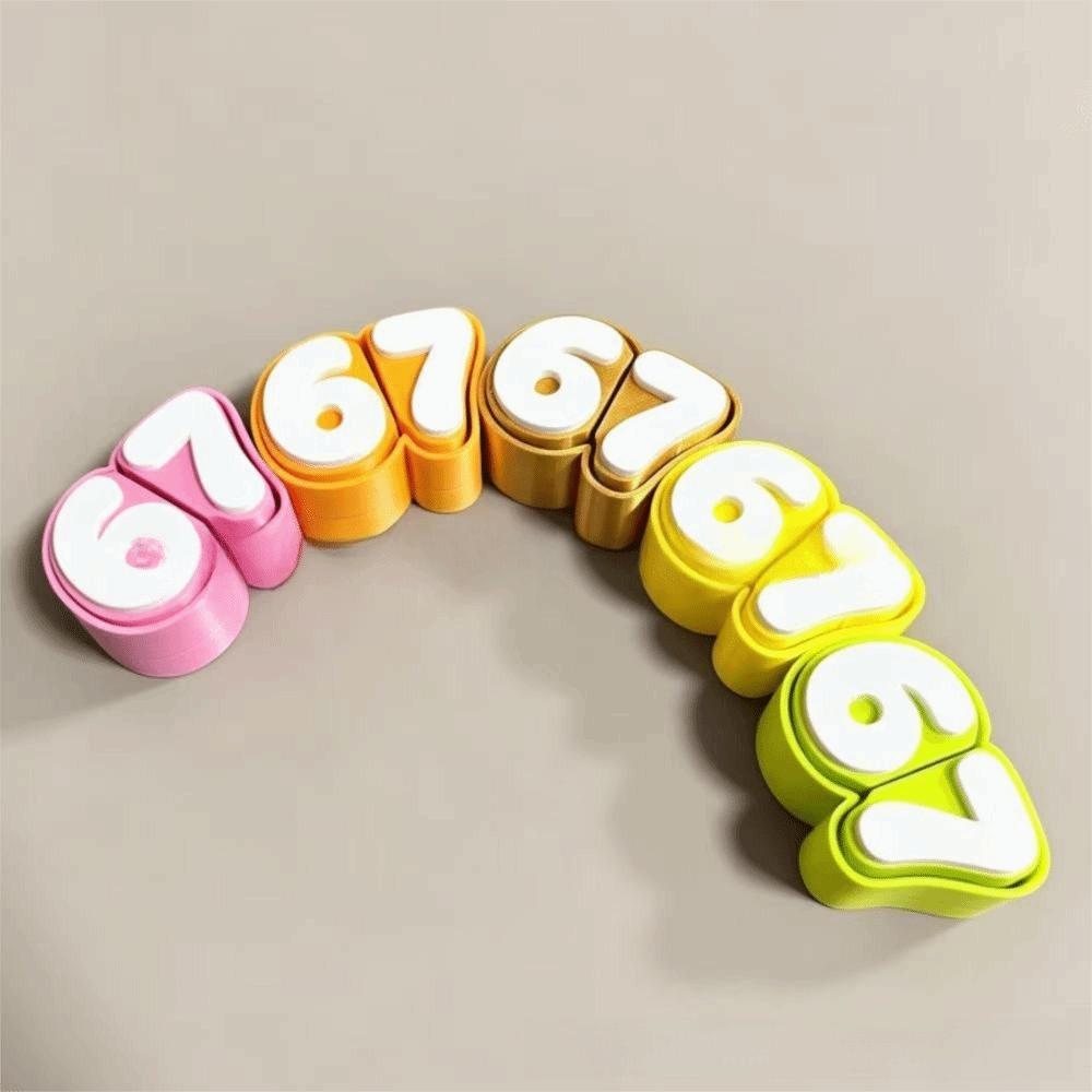 3D Printed Click Fidget Toy 67 Buttons Stress Relief Toy Pixel Art Desktop Decor  Kids