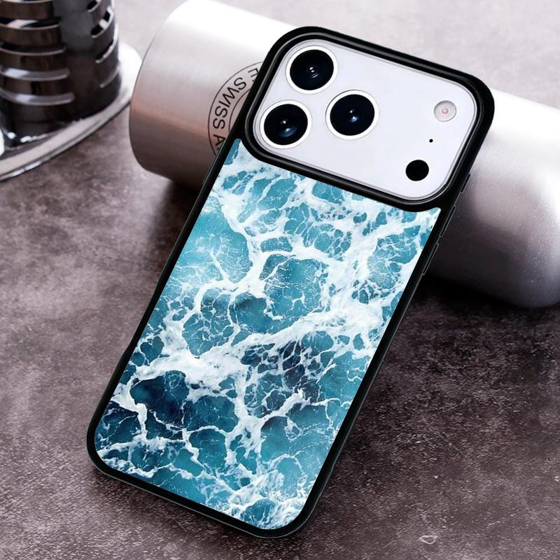 Blue Sea Ocean Waves Phone Case For iPhone 17 16 15 14 13 12 11 Pro Max Plus 17Air Soft Silicone Cover