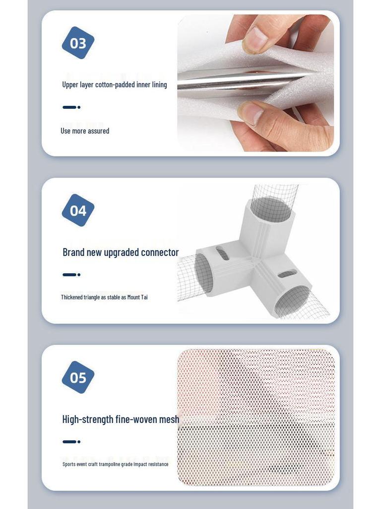 Free Shipping Baby Playpen with Bedside Guardrail & Children's Crawling Mat