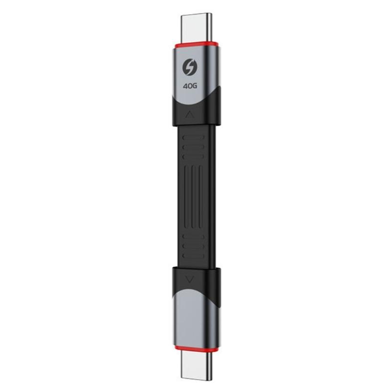 USB4 Data Cable 240W 40Gbps Full Function 15cm Flexible FPC Circuit Aluminum Shell for Multiple Devices Charing Cord