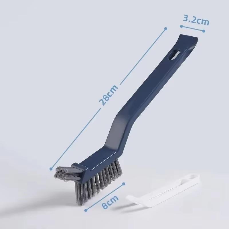 Effective Cleaning Brush for Corners and Gaps - 2-in-1 Multipurpose Bathroom and Floor Tiles Cleaning Brush