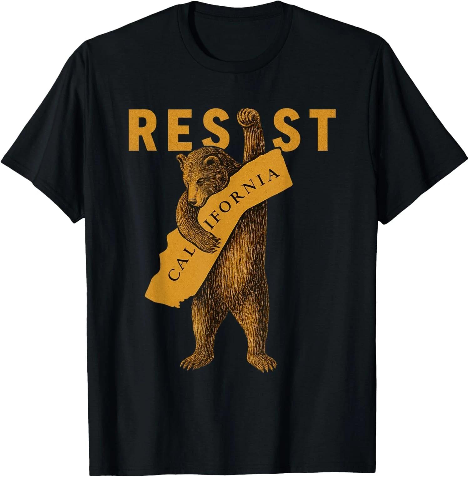 Resist California Bear Design Resist California Bear Unisex T-Shirt XL