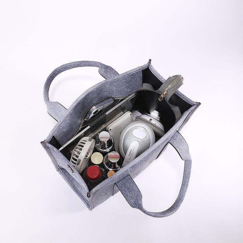 Geantă Tote & Crossbody din Denim Gradient PU cu Capacitate Mare - Modă Trendy pentru Femei