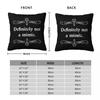 Definitely Not A Mimic Dnd Game Square Pillowcase Cushion Cover Pillow Case Throw Pillow Cover for Home Sofa Living Room