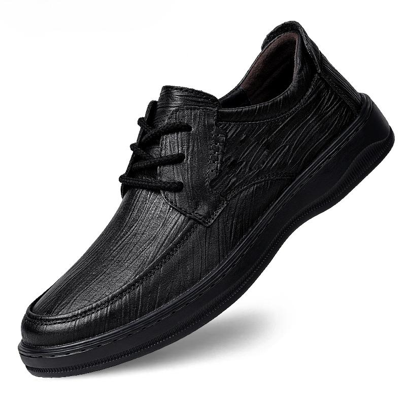 Genuine Leather Men Shoes Business Casual Leather Shoes Moccasins Men Flats Shoes