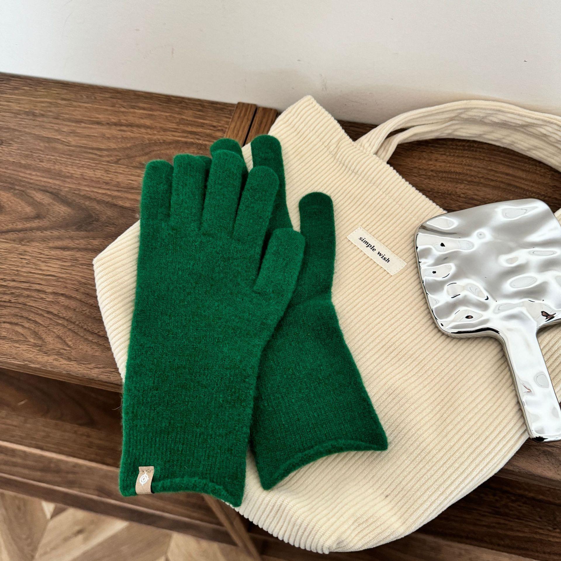 

New Wool blend Knitted Gloves for Autumn Keep Warm In Winter and Touch Screen