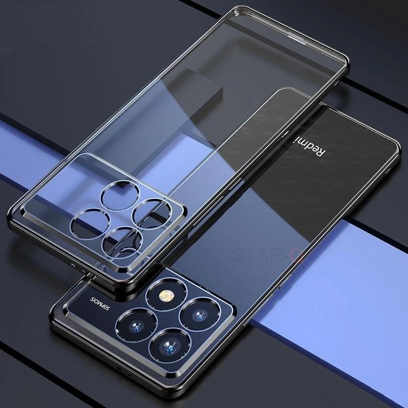 X6pro M6pro Plating Clear Case For Xiaomi Mi Poco M6 X6 Pro 5g 4g F6 Silicone Transparent Bumper Back Cover Poko M X 6