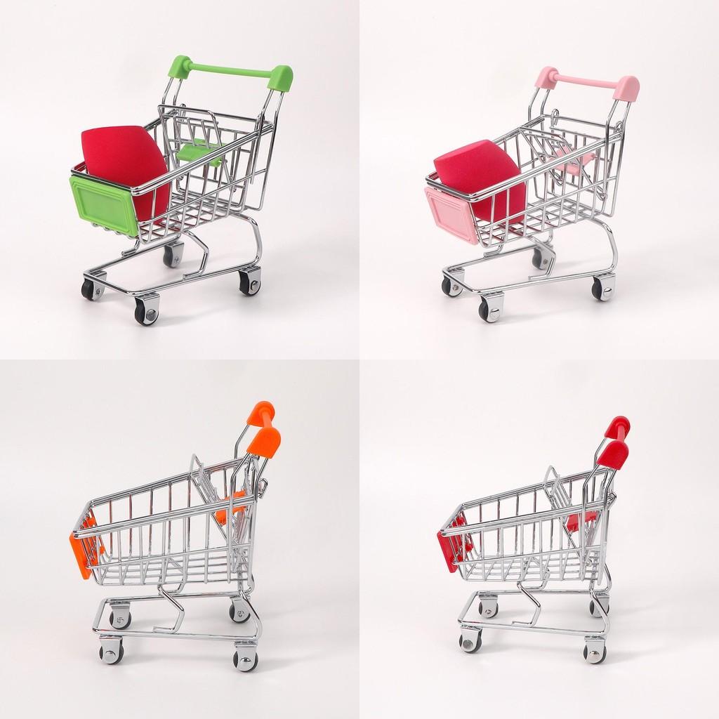 Children Small Metal Shopping Basket With Interactive Features For Role Play