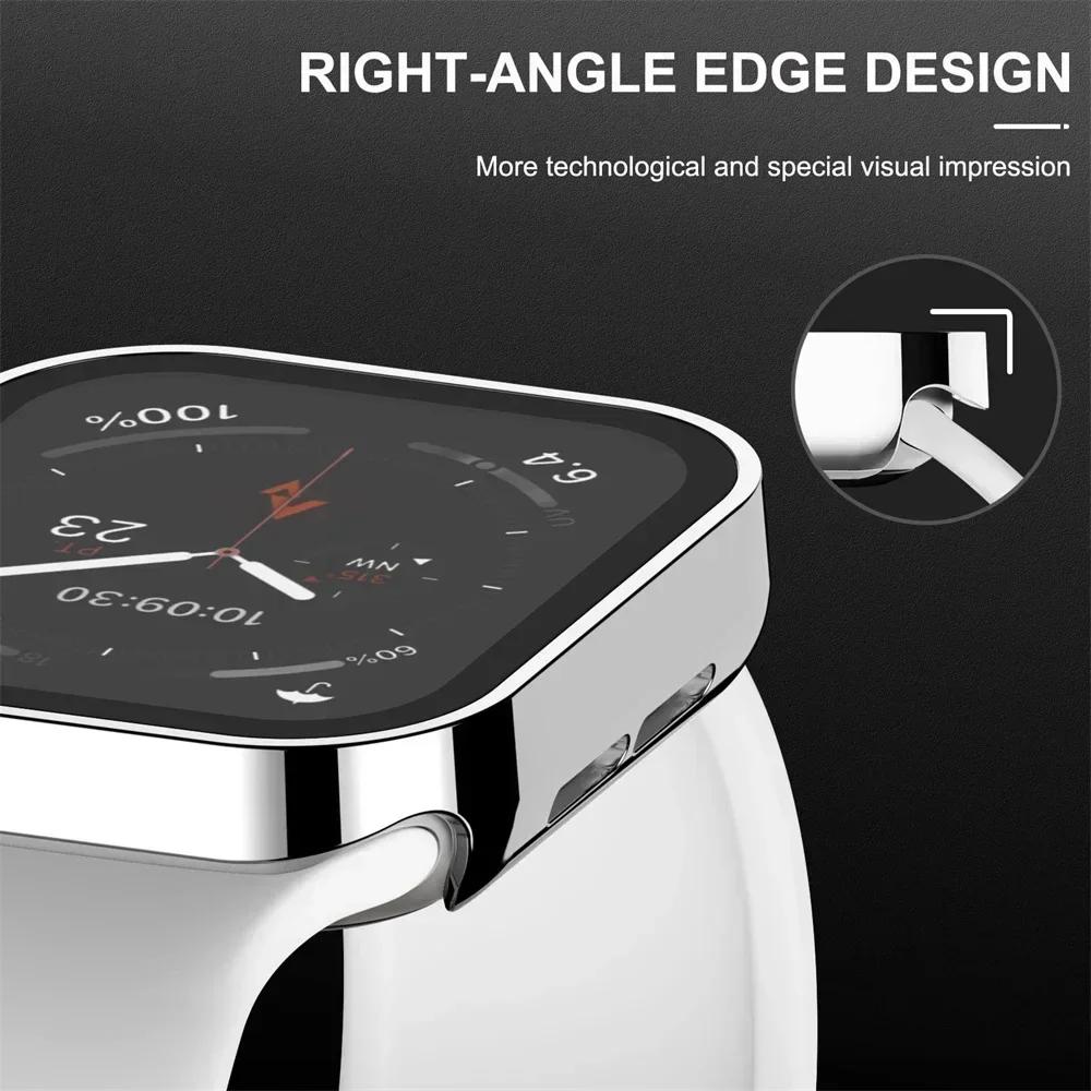 Waterproof Glass+cover For Apple Watch series11 10 9 8 7 6 se3 46mm 41mm 44mm 40m 41mm 45mm Ultra1/2/3 49mm Straight Edge Screen Protector accessories