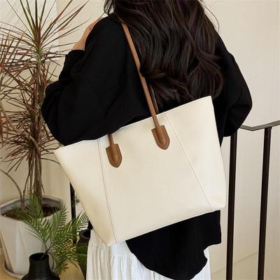 2025 Women's Large Capacity Tote Bag: High-End, Versatile Shoulder Bag for Autumn/Winter Commute or School.