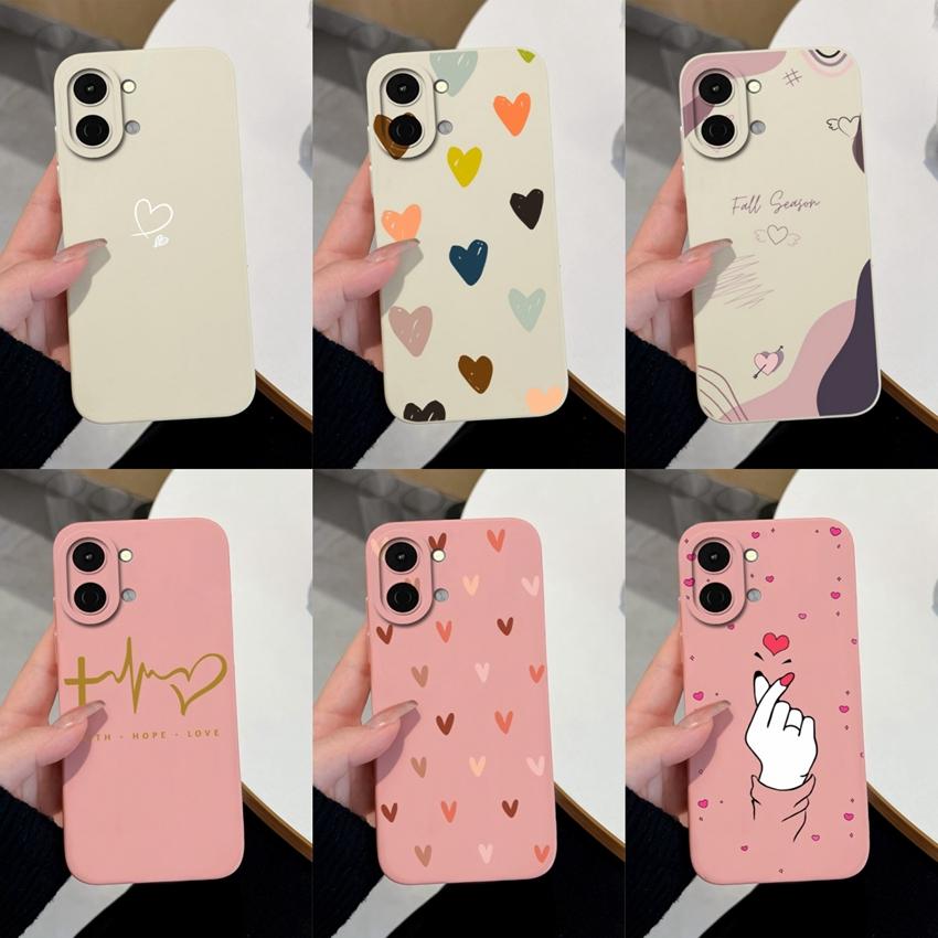 For Tecno Spark Go 3 2 1S 40C 40 30 Pova 7 Pro Ultra Phone Cases Fashion Love Heart Soft Silicone Phone Bags Anti Slip Durable Shell For Tecno Housing