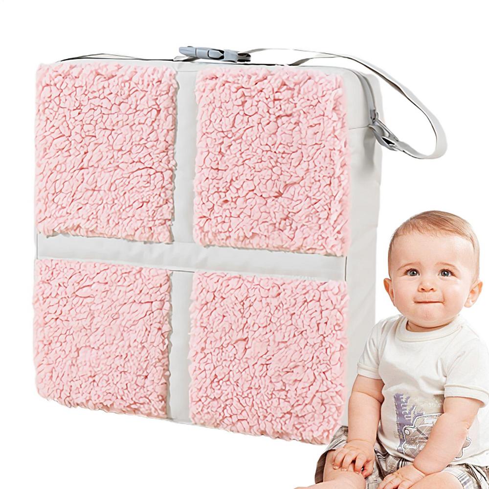Booster Seat For Kitchen Chair Portable Booster Chair For Toddler Safer Straps Washable Kids Toddler Booster Seat With Non-Slip розовый