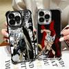 One P-Punch-Mans Garou Soft Phone Case For iPhone 15 16 17 Air 14 Pro Max 16E Plus 13 12 Mini Plating Anti-Fall Fundas