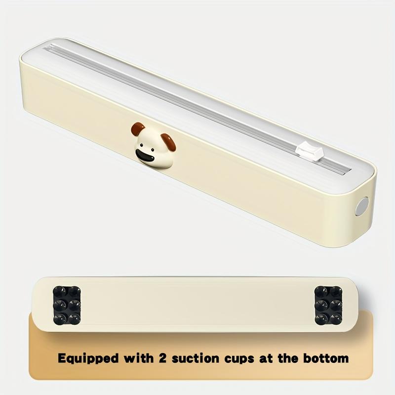 Plastic Wrap Cutting Machine Cream Suction Cup Fixed Dual-purpose Sliding Knife Plastic Wrap Tin Foil Baking Paper Multi-purpose Cutting Machine