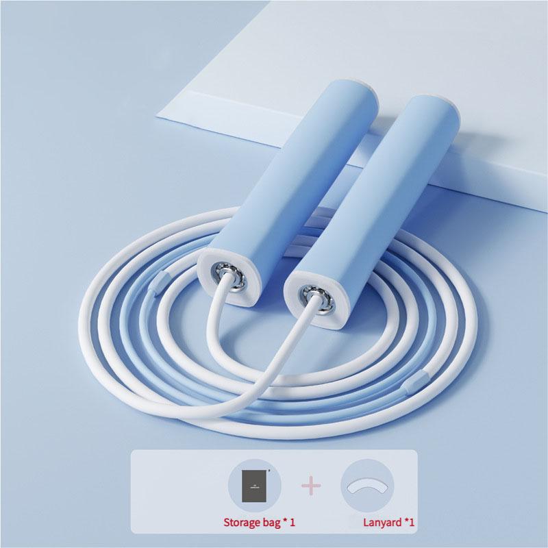 Student Tangle-Free Jump Rope Silicone Handle Speed Rope with Smooth Bearings for Sports Training, Fitness Sports, School Pe Classes