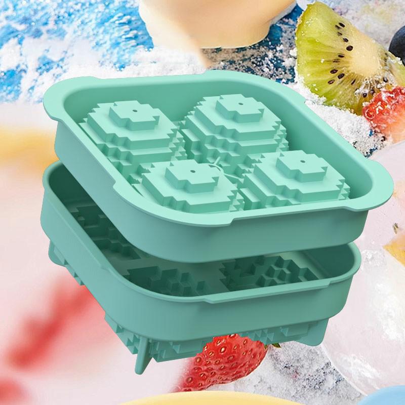 Ice Ball Molds For Whiskey - Set Of 4 Round Ice Sphere Maker, Make Large Iced Cube Trays With Cover, Silicone Ices Tray