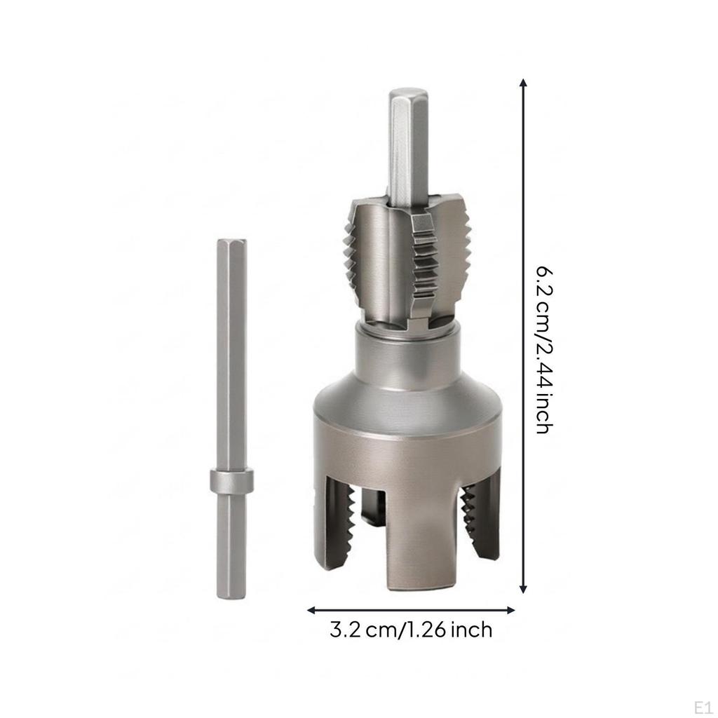 Threading Cutter with Hex Shank DrillCompatible Pipe Burr Internal and External