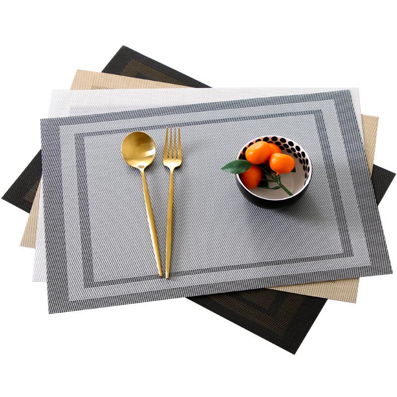 Nordic Lux Non-Slip Dining Mat: Modern, Wash-Free, Insulated Textilene Design