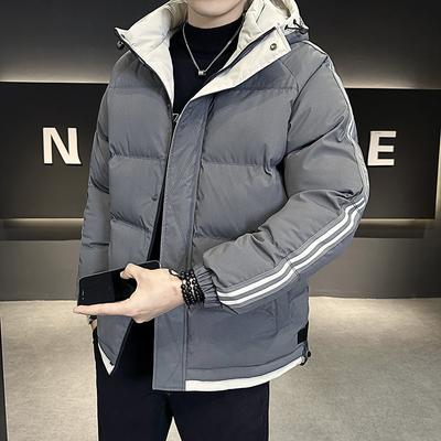 Winterjacken für Herren, Baumwolljacke, verdickte warme Jacke, Winterjacke für Herren mit Kapuze, Baumwollkleidung, lässig, vielseitige Oberteile