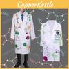 Halloween Mad Scientist Costume Set With Polyester Fabric For Kids And Adults
