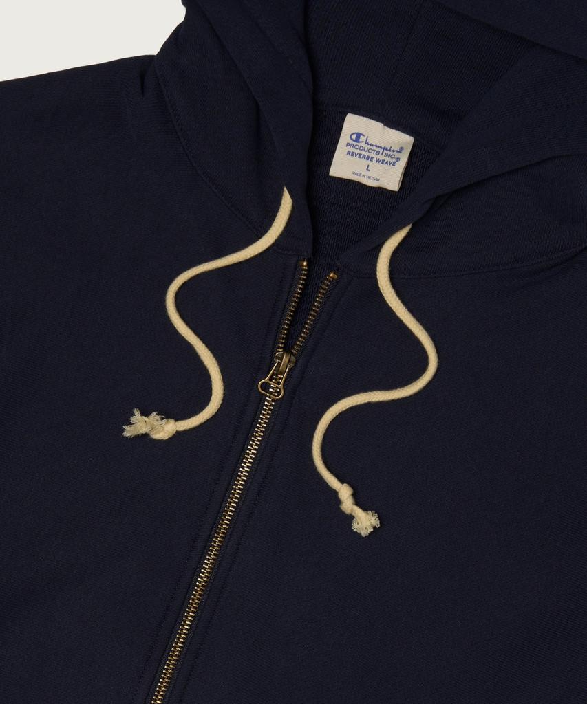 Champion Reverse Weave Loose Fit Zip-Up Hoodie Navy