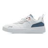 Li Ning Xian Chu Leer Trendy Casual Lichtgewicht Ademend Laag Uitgesneden Skateschoenen Heren Sneakers Wit Blauw AGCR315-1