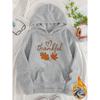 Women's Casual Maple Leaf Print Hoodie, Loose Pullover Sweatshirt for Daily Commute & Thanksgiving