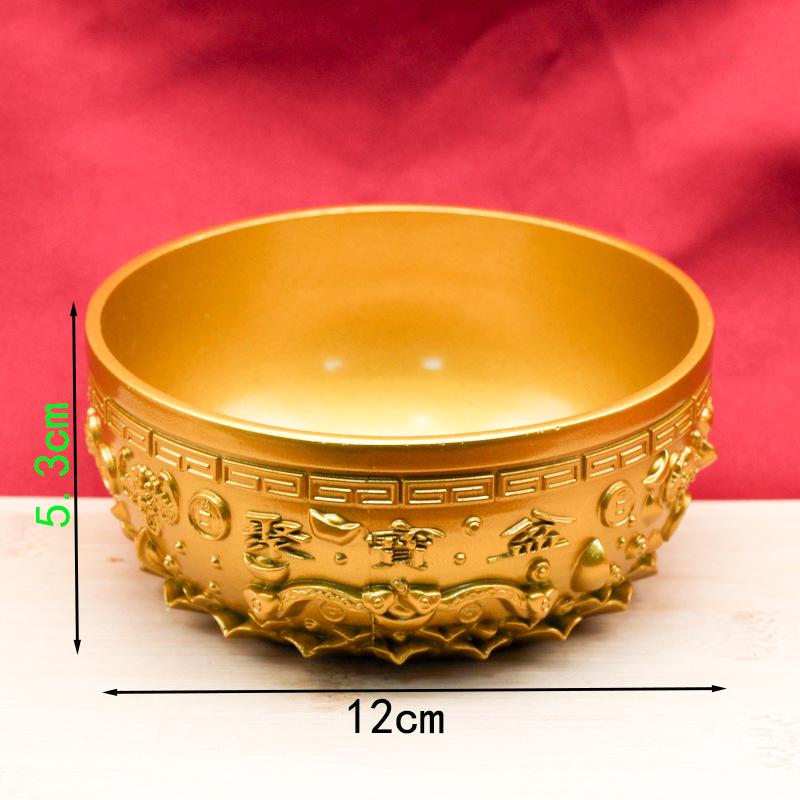 Sand Gold Ruyi Fortune Bowl - Wealth-Attracting Home Decor Piece