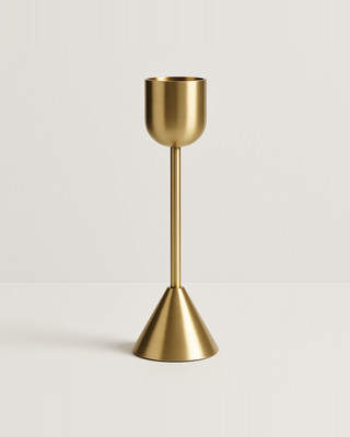 1PC Wedding Table Gold Candle Holders Metal Candlestick Bar Party Decoration Candle New Year