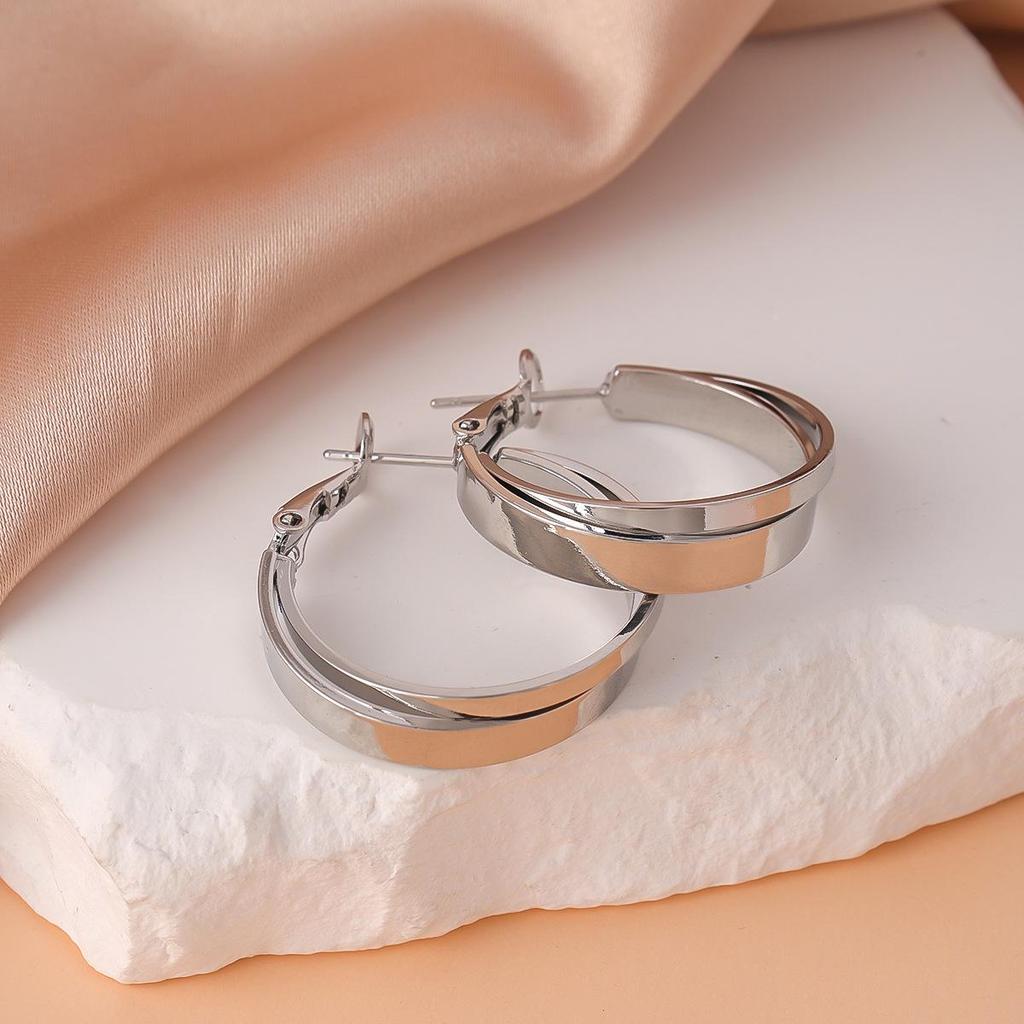 Square Hoop Earrings for Women - High-End, Trendy, Versatile, Luxury Design
