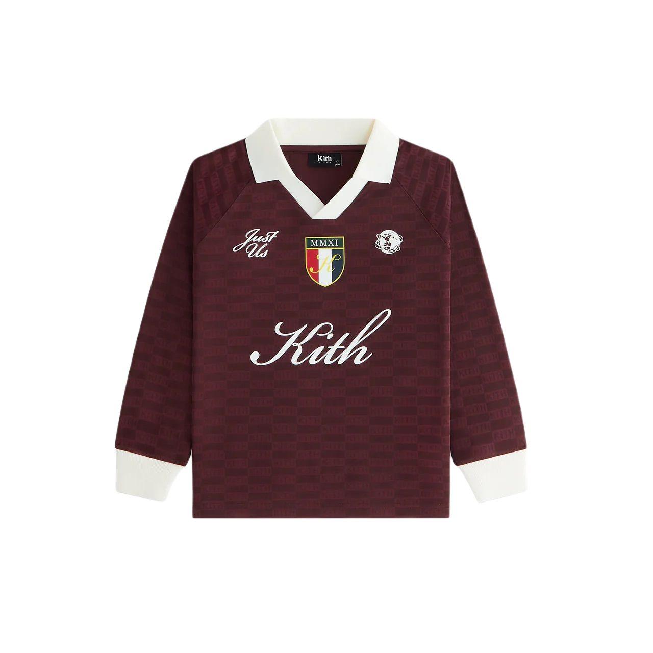 KITH Polo Shirt Long Sleeve Soccer Jersey Polo Kids khk030953-601 M(8)