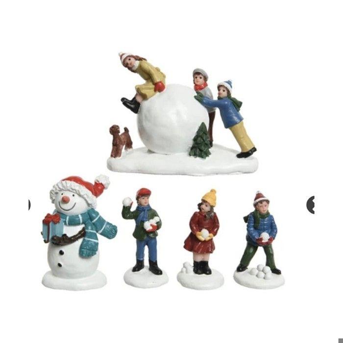 Figurine Décorative - BigBuy Home - Polyrésine - Blanc/Bleu - Mixte - Adulte