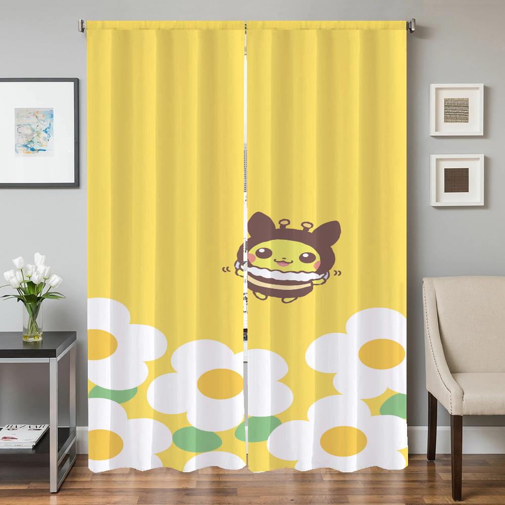 Bedroom Blackout Curtains for Doors Curtains for Living Room 2 Pieces Blackout Curtains Door Curtain P-pokemon-n Partition Shade