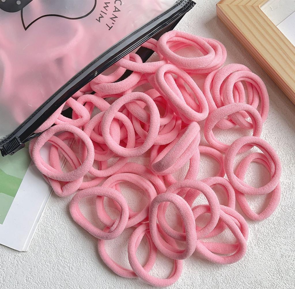 30/50PCS Women Girls 4cm Basic Hair Bands Simple Solid Colors Elastic Headband Hair Ropes Ties Hair Accessories Ponytail Holder
