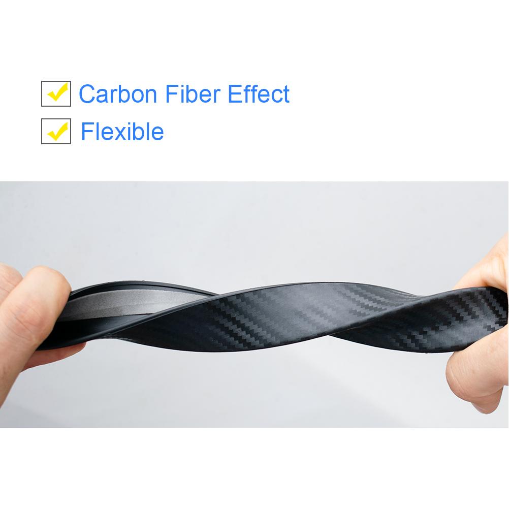 Universal Car Carbon Fiber Fender Flares Mud Flaps Arch Wheel Eyebrow Lips Strips Trim Splash Guards For Car Truck SUV Body
