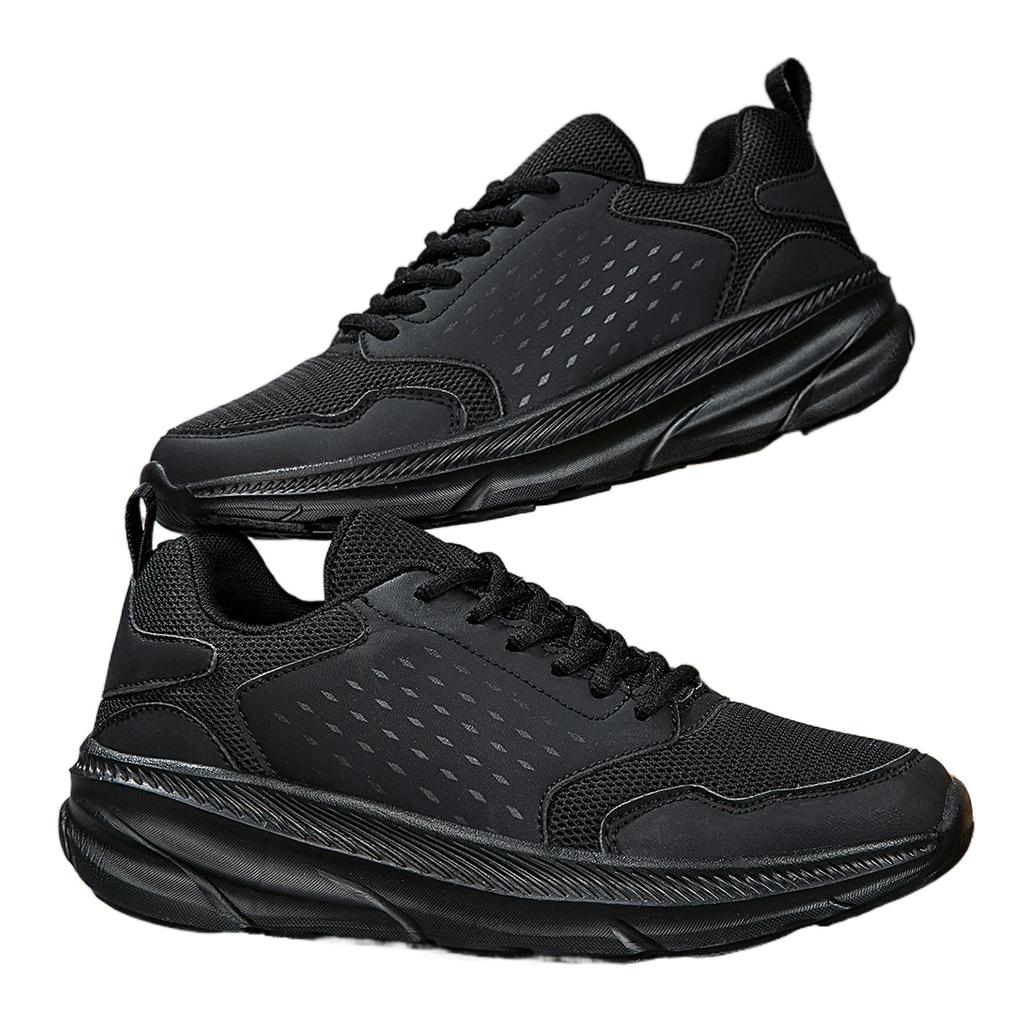 Fashion Increase Shoes Mens Leather Sports Shoes Sports Casual Shoes New Large Size Comfortable Lightweight Anti-slip Wear-resistant Man