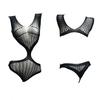 Bodysuits Female Sexy Mesh Fishnet Women Lingerie Sexy Open Bra Crotchless Sexy Underwear