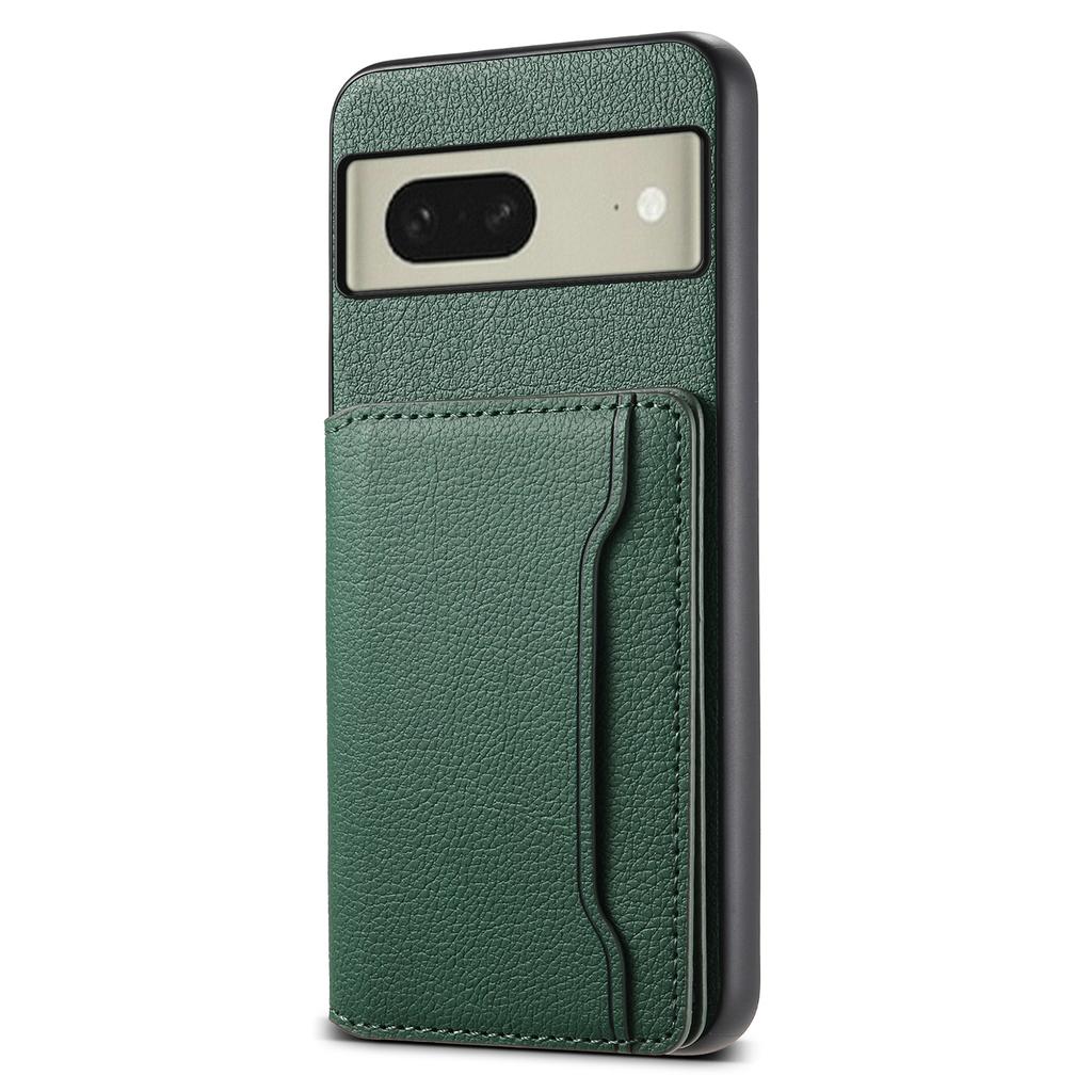 For Google Pixel 8 Case Calf Texture PU Leather Coated TPU+PC Mobile Phone Cover