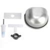 Plastic Pet Drinking Bowl Silver Pet Waterer Accessories Pet Water Bowl  Small Animal Housing