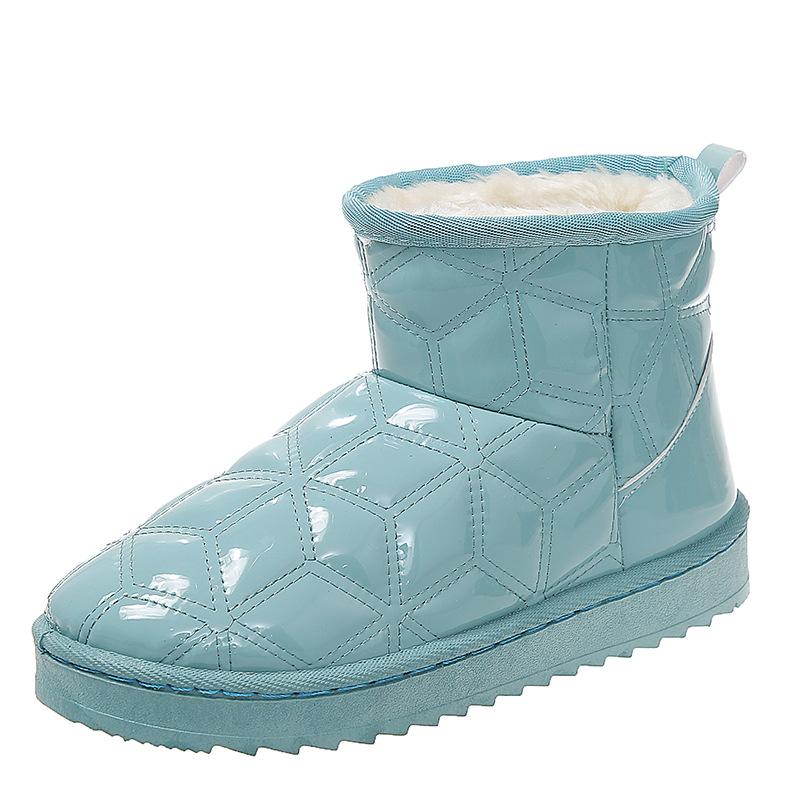 Kožešinové boty do sněhu Dámské boty na plochém podpatku Dámské Pohodlné voděodolné krátké boty
