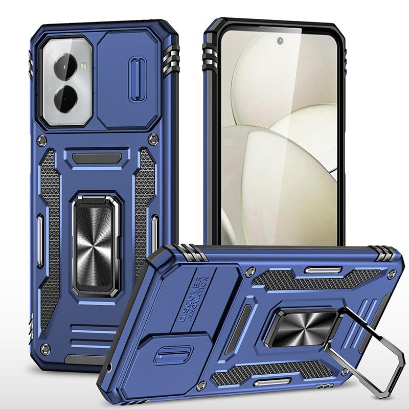Armor Series For Motorola Moto G Stylus 5G (2024) Case PC+TPU Lens Protection Kickstand Phone Cover