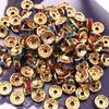 NEW 50pcs 8mm Czech Crystai Rhinestone Glass Round Loose Spacer Beads for Jewelry Making DIY Bracelet Necklace